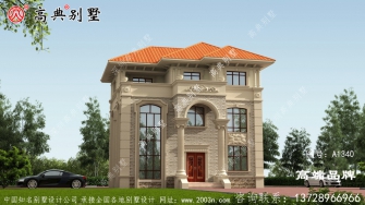 欧式石材三层别墅外观奢华大气