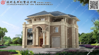 中式别墅农村别墅模型