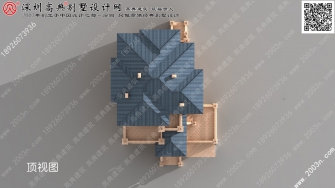 欧式石材别墅建筑设计图首层268平方米欧式别墅外观设计