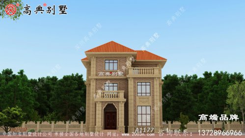 122平米房屋设计图外观优雅	