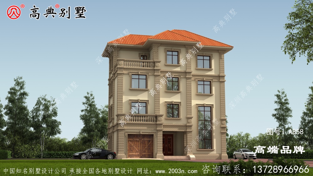 乡下别墅设计图配色大方得体