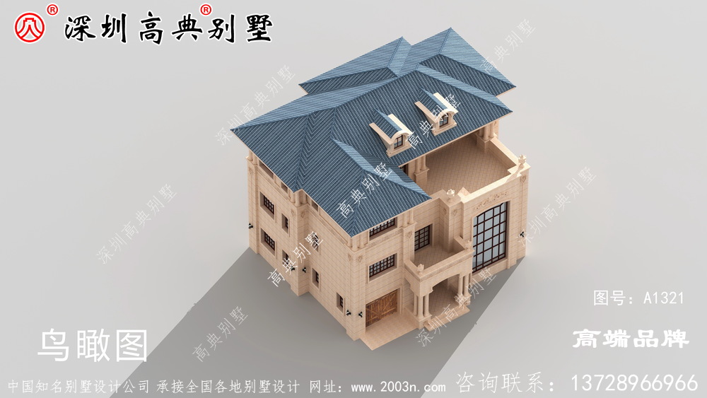 农村时尚别墅设计图，才55万，建出来美的没话说