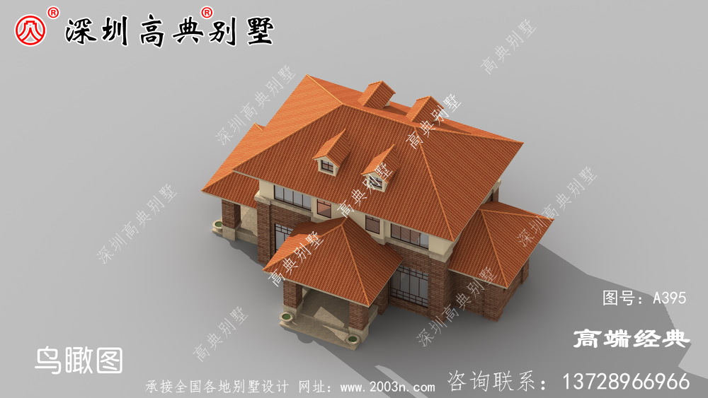 二层自建挑空别墅效果图,现代感十足,亲戚朋友看了都说好