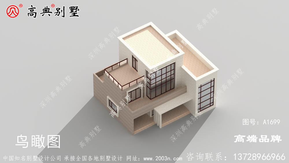 四面均可采光，立面色彩简约大气
