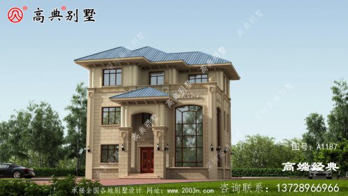 这款宽11米的三层欧式自建房，是